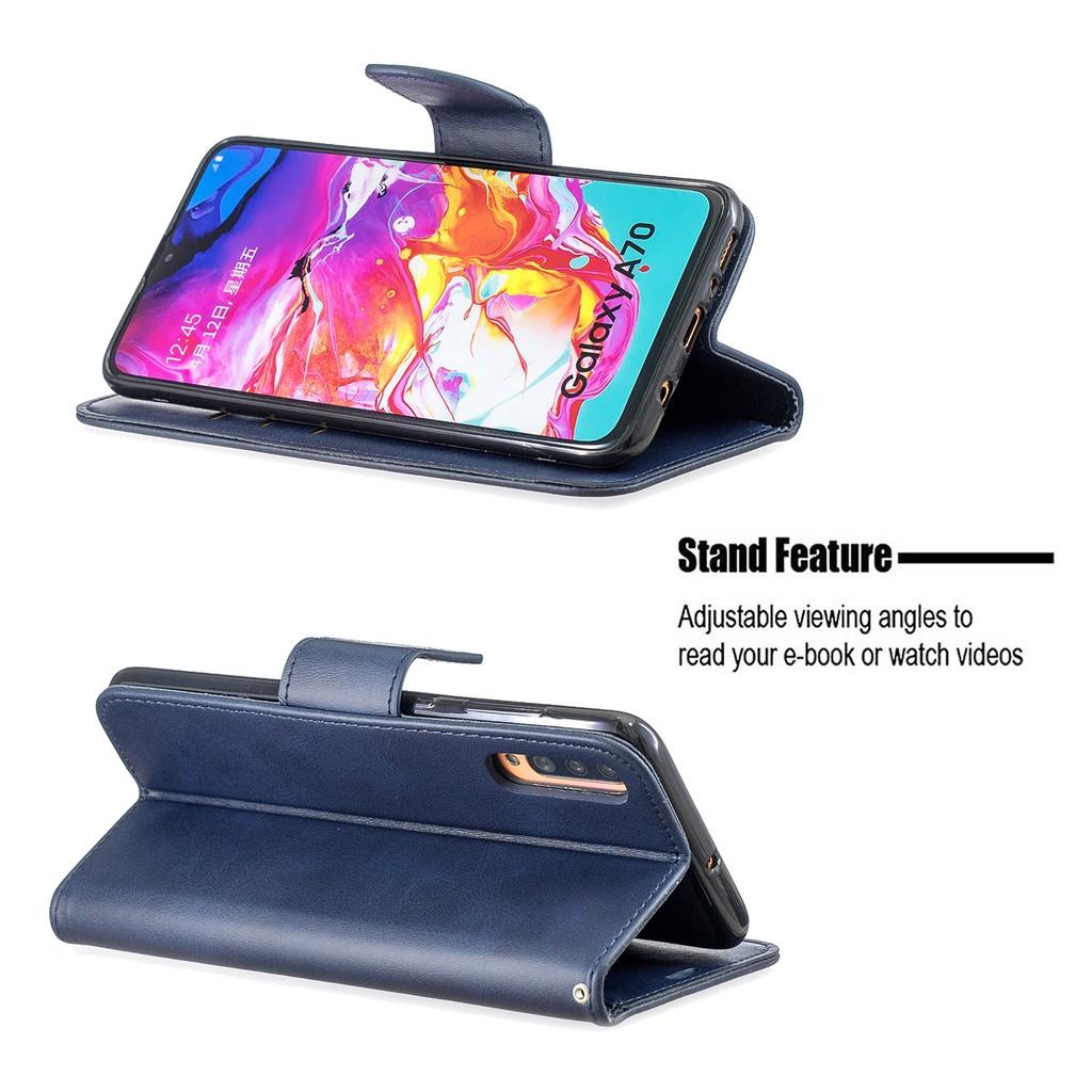 Ốp lưng da ví gập cho Samsung Galaxy A70S A50S A30S A20S A10S A70 A50 A40 A30 A20 A10
