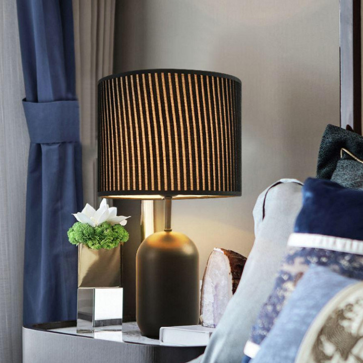 Đèn ngủ để bàn trang trí nội thất phong cách Vintage nhẹ nhàng, quý phái - Tặng kèm bóng LED