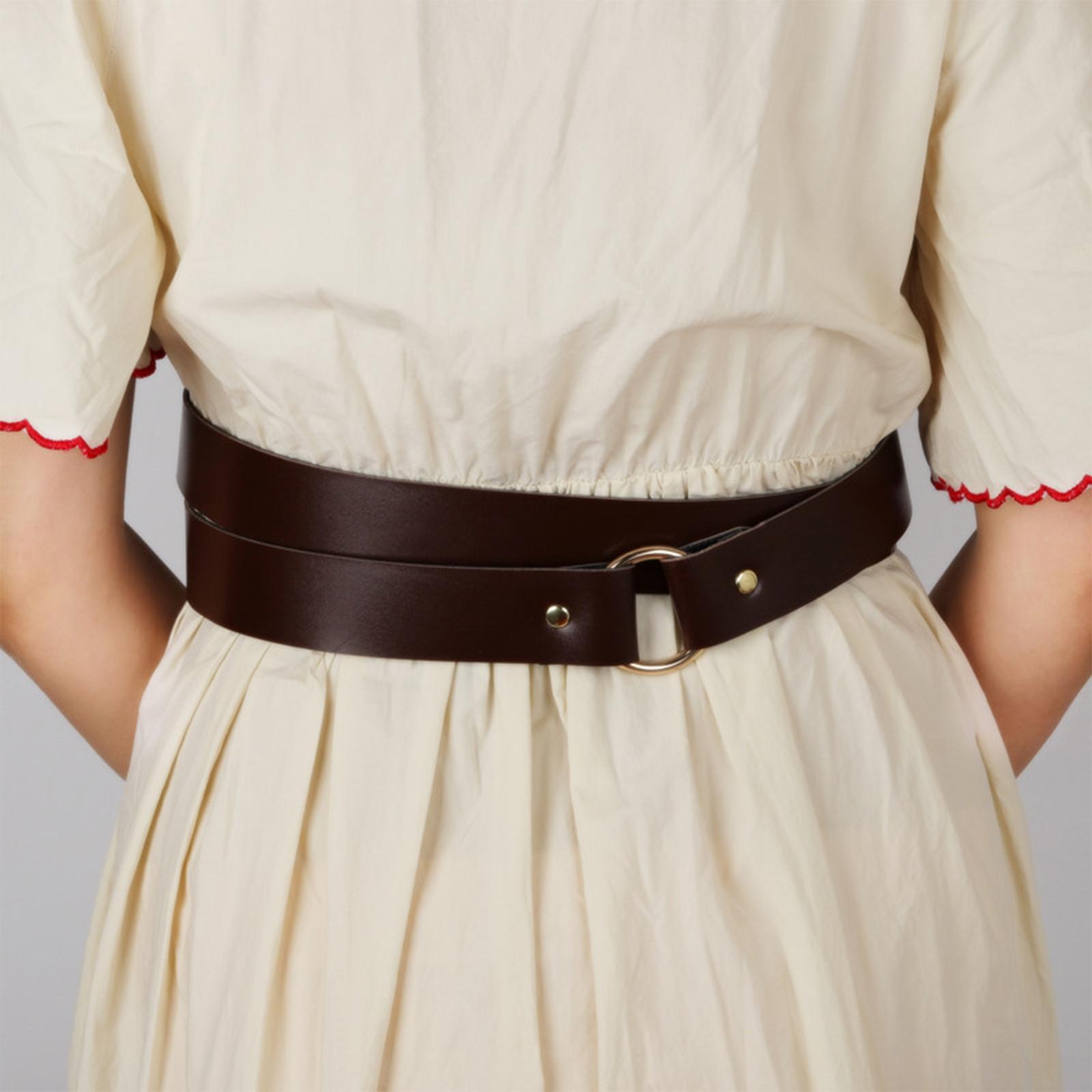 Medieval O Belt PU Fashion Decoration for Shirts Parties Women