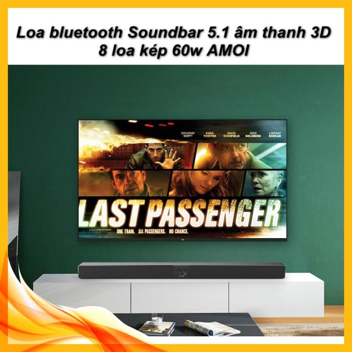 ️ Loa bluetooth Soundbar 5.1 âm thanh 3D 8 loa kép 60w AMOI