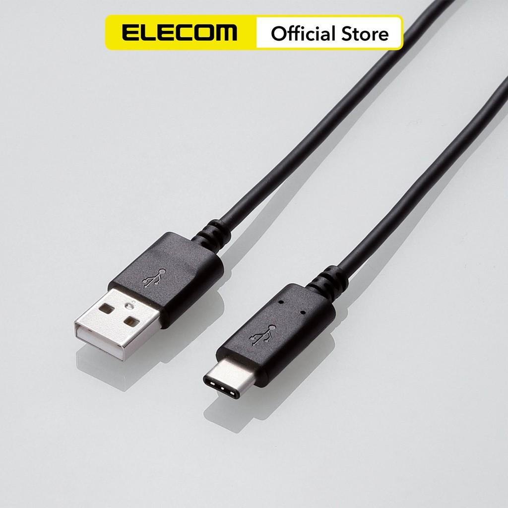 Dây cáp USB chuẩn C (A - C) 1.0m ELECOM MPA-AC10N - Hàng chính hãng