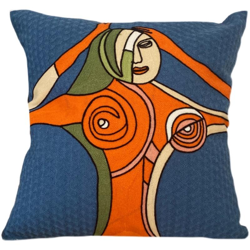 Phong Cách Mới Thêu Trừu Tượng Vỏ Gối Đệm Có Picasso Trang Trí Ném Gối Có Cho Ghế Sofa Xe Vỏ Gối 45x45cm
