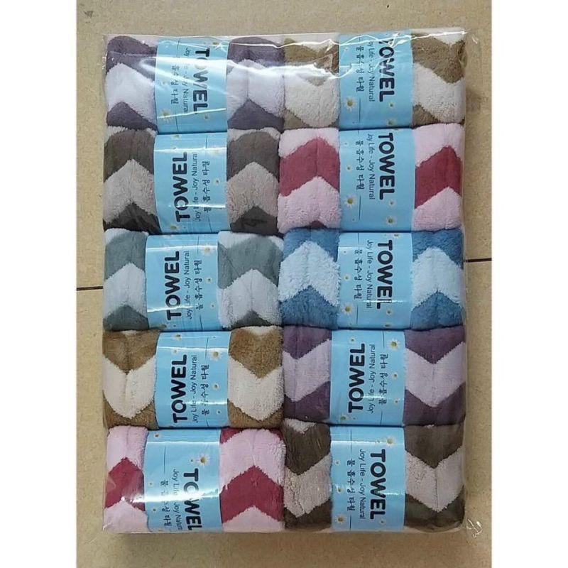 Khăn mặt cotton mịn xuất Hàn 30x50cm - Khăn lau mặt loại đẹp