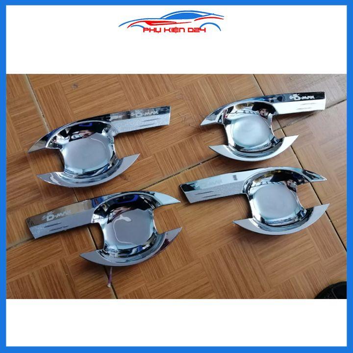 Ốp hõm mạ crom Dmax, D-Max sáng bóng chống trầy bảo vệ cửa xe ô tô