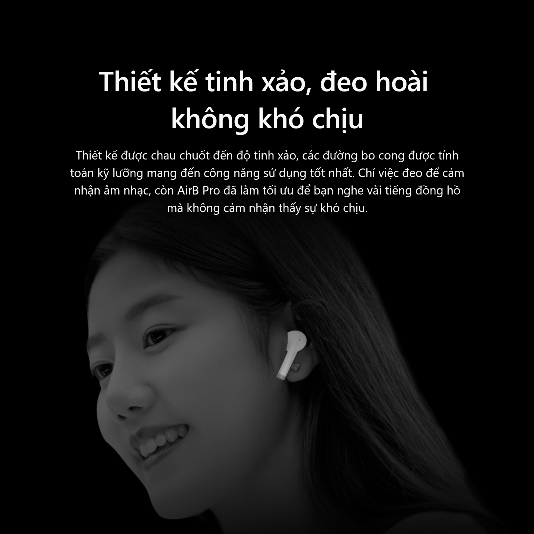 Tai nghe Bluetooth không dây AirB Pro - Hàng chính hãng