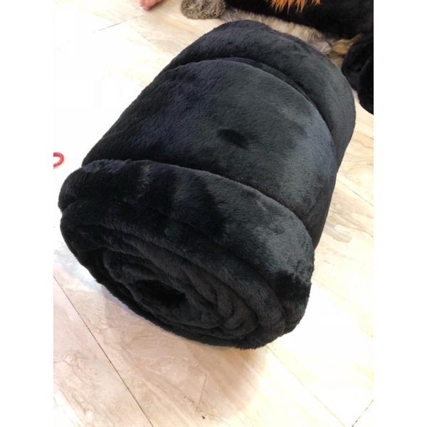 Thảm lông dài Màu Đen - 1m x 1m6