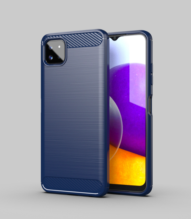 Ốp lưng chống sốc Vân Sợi Carbon cho Samsung Galaxy A22 5G - Hàng Nhập Khẩu