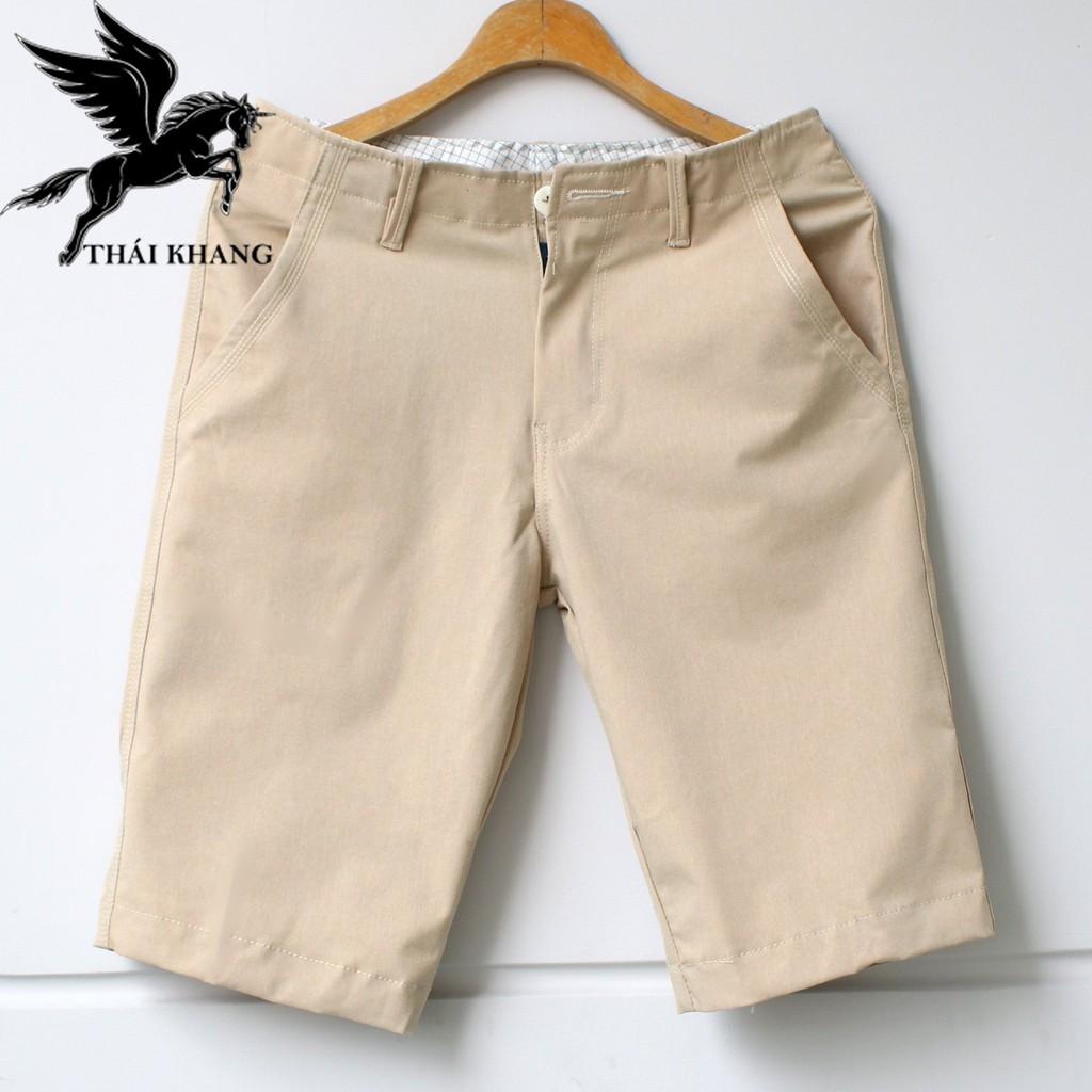 Short kaki nam cotton dày mềm Bao Đẹp loại quần short kaki nam dây kéo