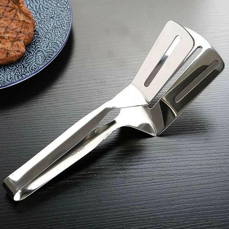 Kẹp Gắp Đồ Ăn Bằng Inox ,Chiên Xẻng Nướng , Gắp Đồ Nóng Như Bít Tết, Cá Rán, Thịt Nướng Tiện Dụng