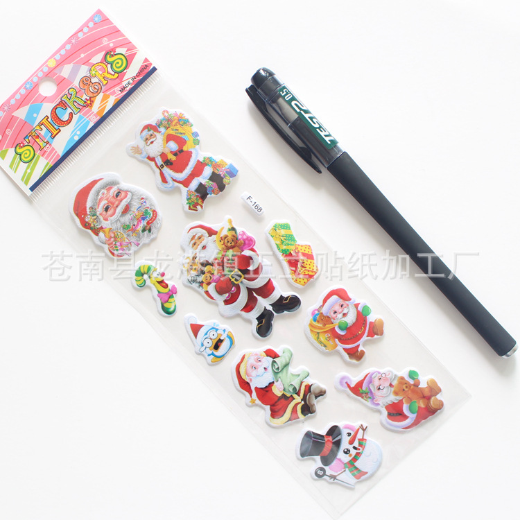 Combo 5 Vỉ Sticker 3D Noel