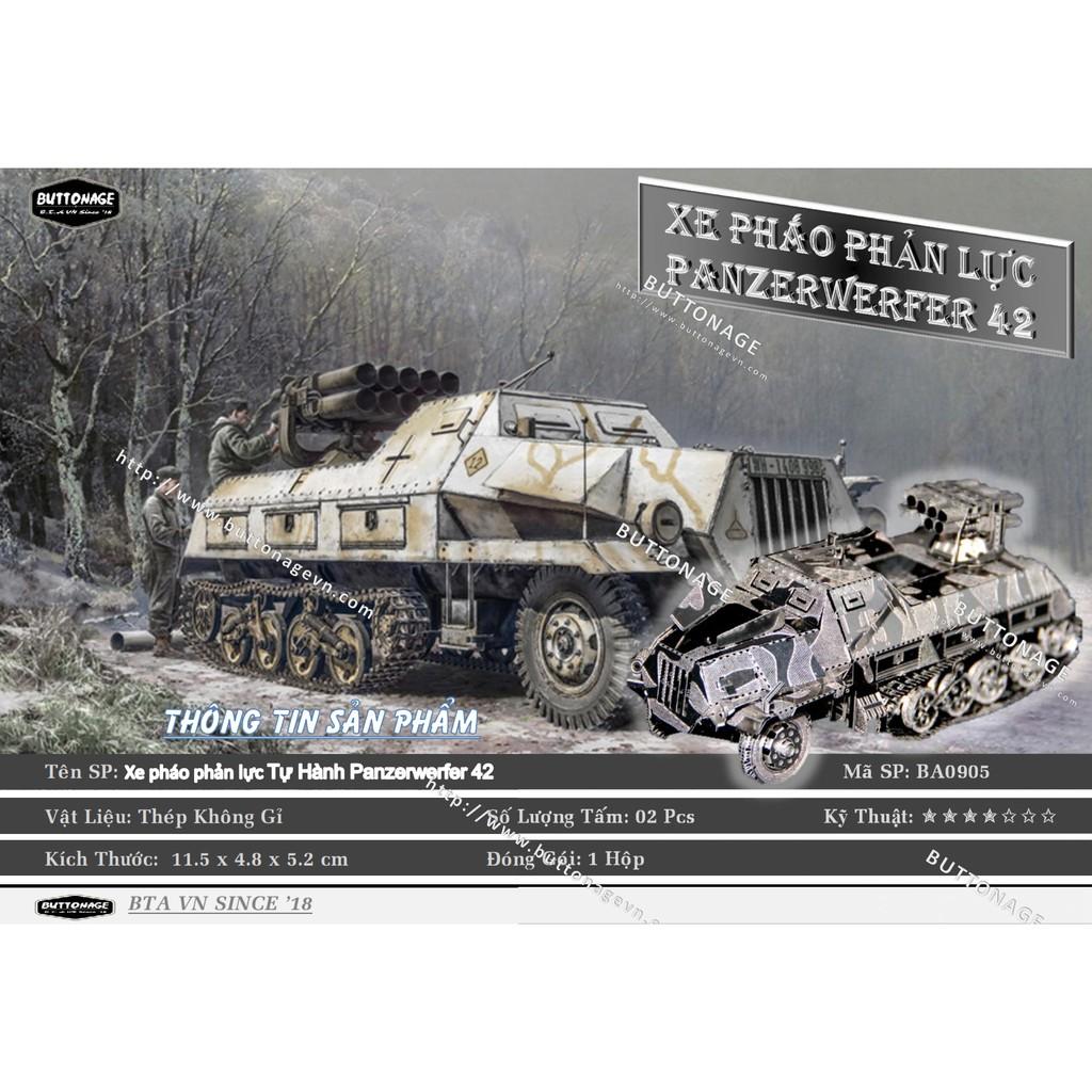 Mô Hình Lắp Ráp 3d BA0905 - Xe phao phản lực tự hành Panzerwerfer 42