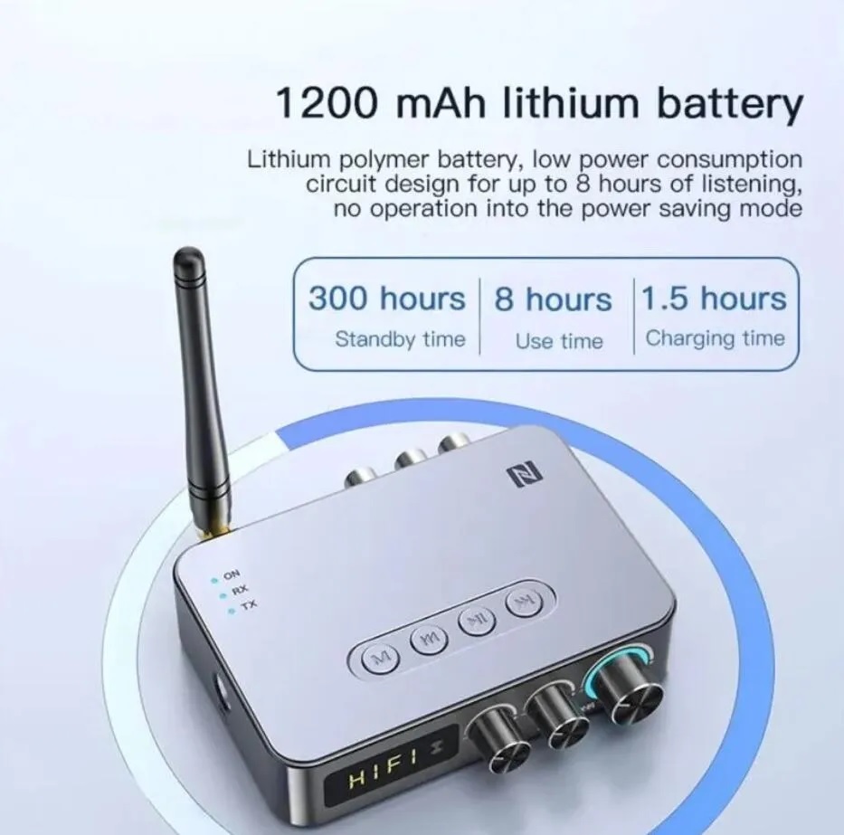 SOAIY Bộ Thu Phát Âm Thanh Bluetooth 5.1 Chuyển Đổi Aux 3.5mm Đầu Đọc Thẻ U/TF/Nhạc Stereo Âm Thanh Vòm 3D Bluetooth M9 Pro - Hàng Nhập Khẩu