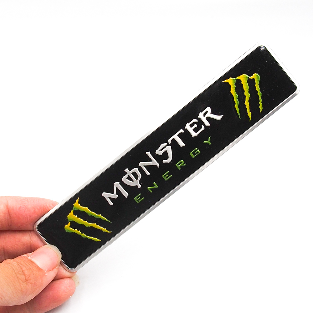 Set 2 sticker metal hình dán - Monster Energy