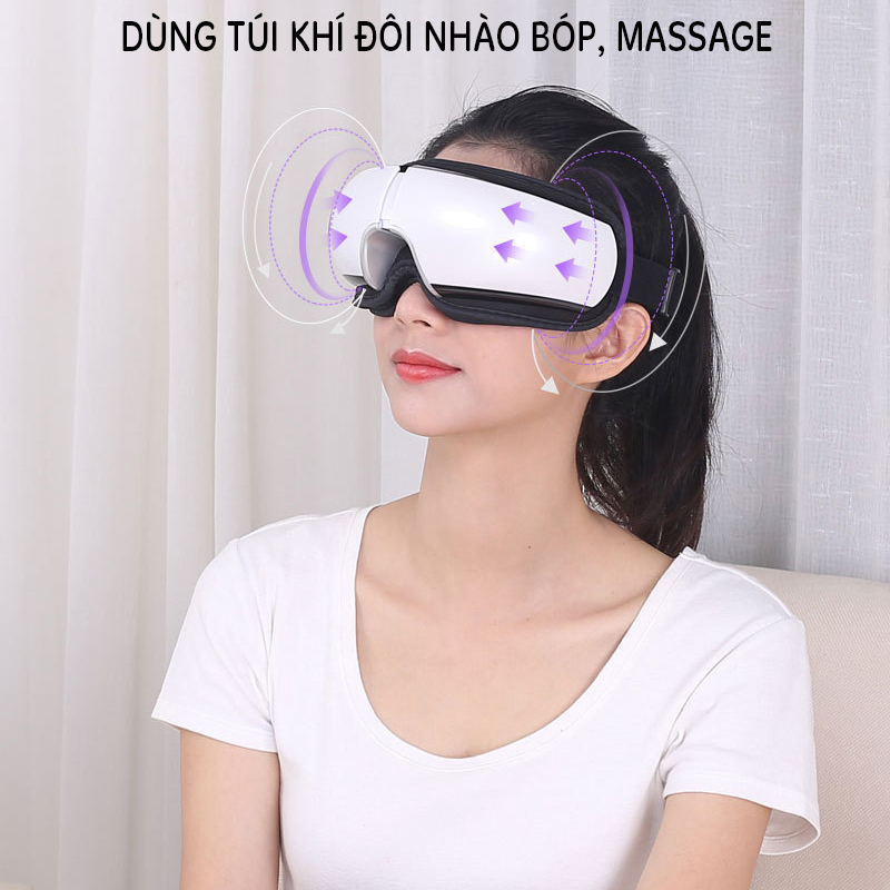 Máy Massage Mắt Thông Minh Eye Care Công Nghệ Khí Nén Thế Hệ Mới -Xoa dịu cơn mỏi mắt, giảm thâm quầng hiệu quả