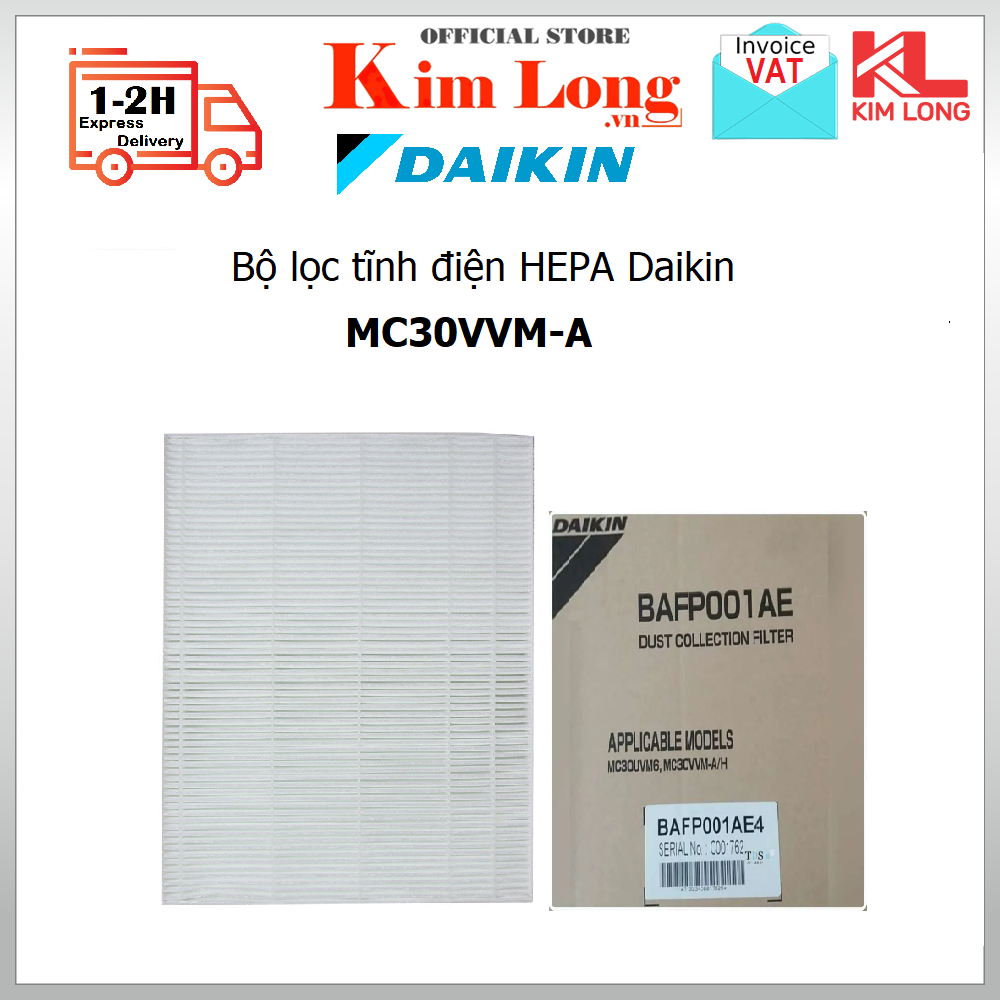 Bộ lọc tĩnh điện HEPA Daikin dành cho MC30VVM-A - Hàng chính hãng