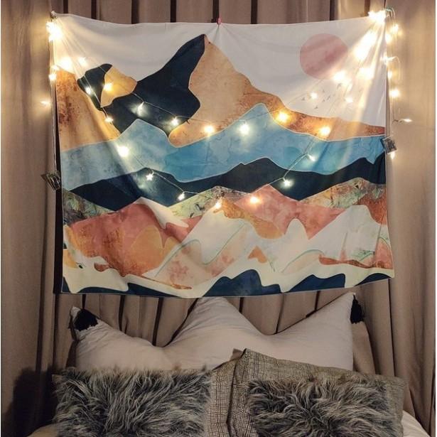 Tranh vải trang trí tường phong cách hiện đại, mới lạ decor phòng siêu xinh