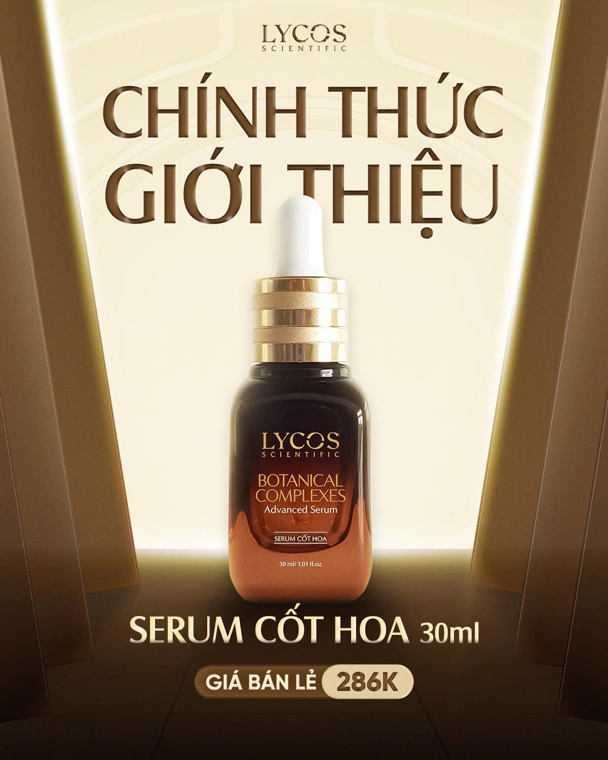 Tinh Chất Serum Cốt Hoa Lycos Serum Dưỡng Sáng Da 30 ml : dưỡng ẩm, sáng da, ngừa lão hóa, làm dịu da kích ứng