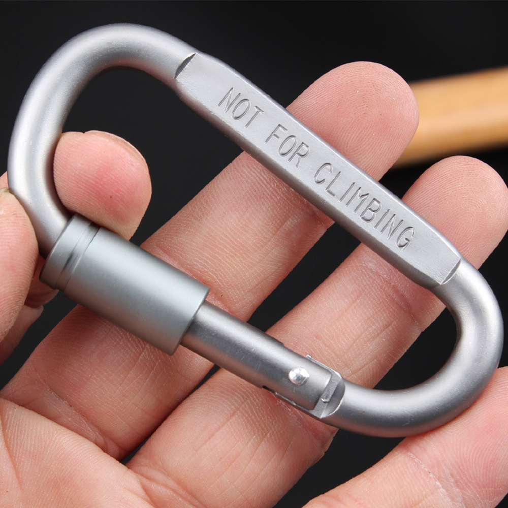 12 Chiếc Móc Khóa Carabiner Dạng D Bằng Hợp Kim Nhôm