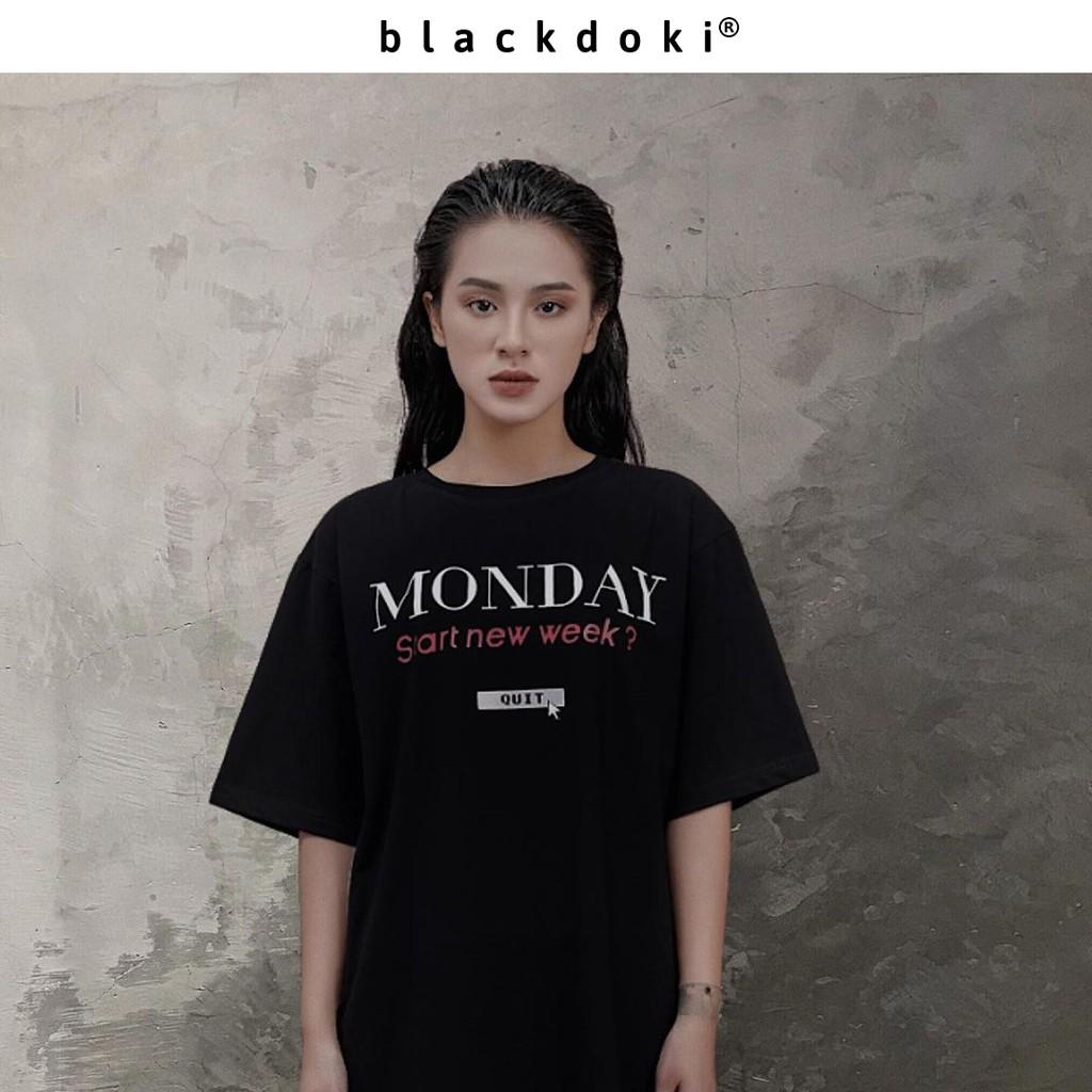 Áo thun nữ BLACKDOKI BASIC MONDAY , áo phông basic cá tính đơn giản tay lỡ dáng rộng M7