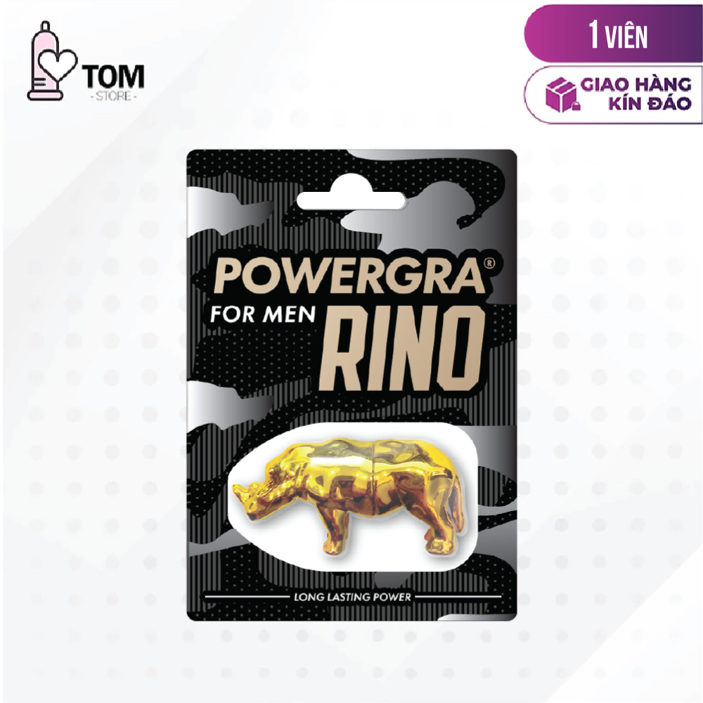 Viên uống phục hồi và hỗ trợ nam giới Powergra For Men Rino - Vỉ 1 viên