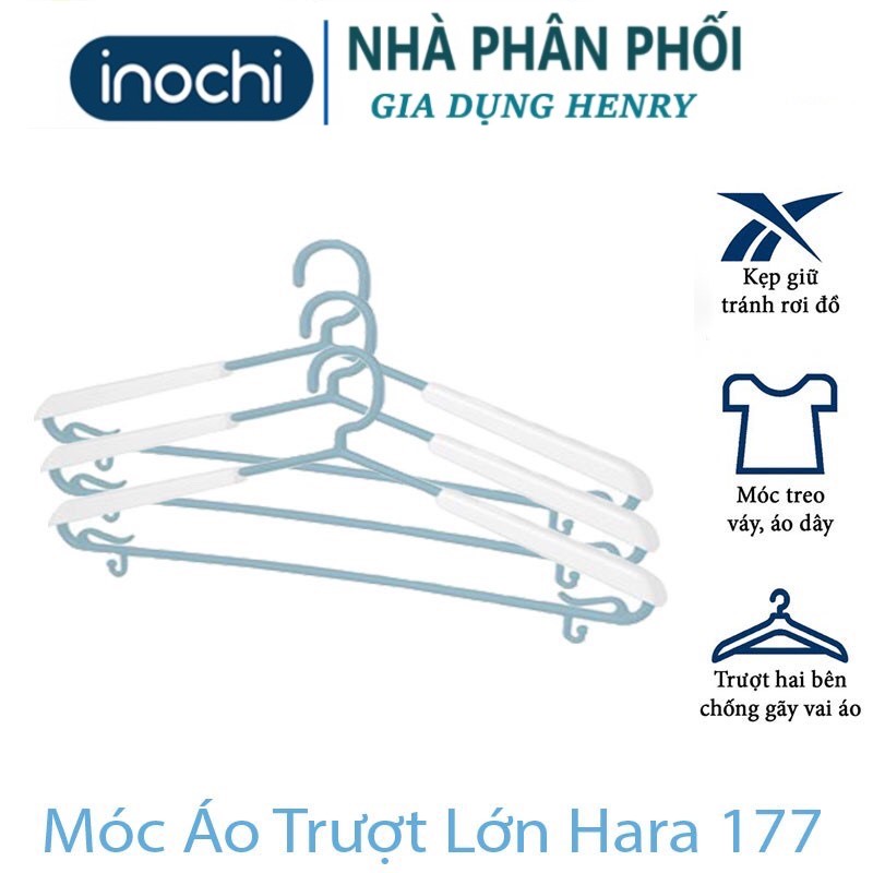 {Nhiều lựa chọn} Móc Treo Quần Áo, Móc Treo Đa Năng Hara, Bộ Sưu Tập Móc Quần Áo Người Lớn Nhựa Cao Cấp Inochi 