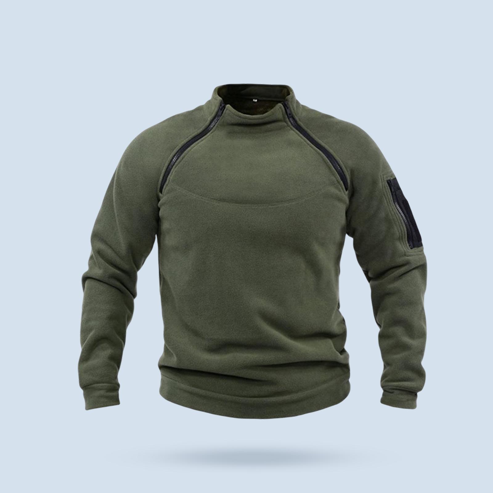 Men Jacket Zipper Pullover Sweatshirt Clothes Thermal Fashion for Fishing