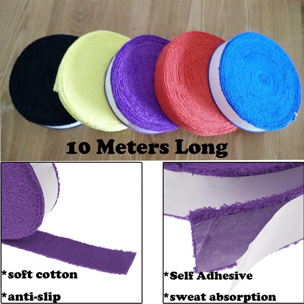 Anti Slip Thick Roll Towel Grip Tape for Tennis Squash Badminton Racquet Racket Overgrip Replacement