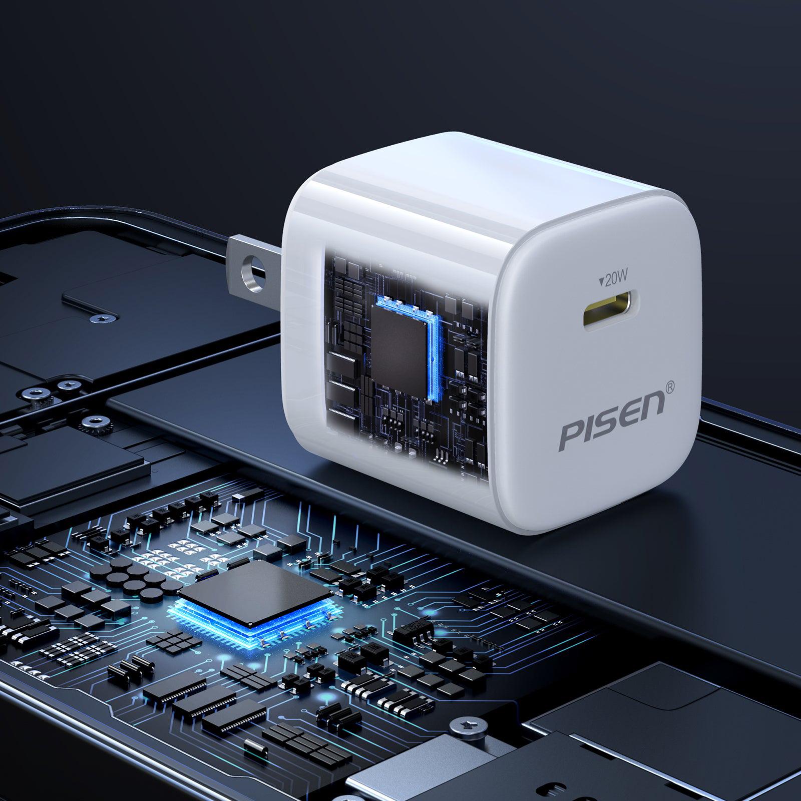 Sạc Nhanh Pisen Quick - Mr White Tiny USB-C 20W - Pisen CC1000