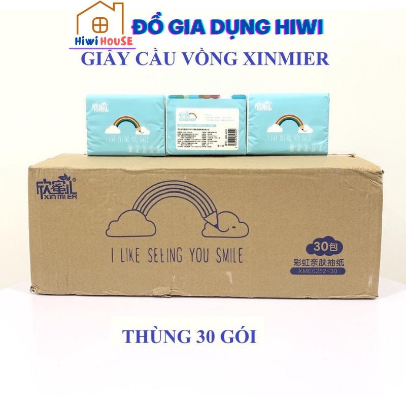 Thùng 30 GÓI GIẤY ĂN CẦU VỒNG XINMIER/ XIN MIER/ XIN MI ER SIÊU DAI