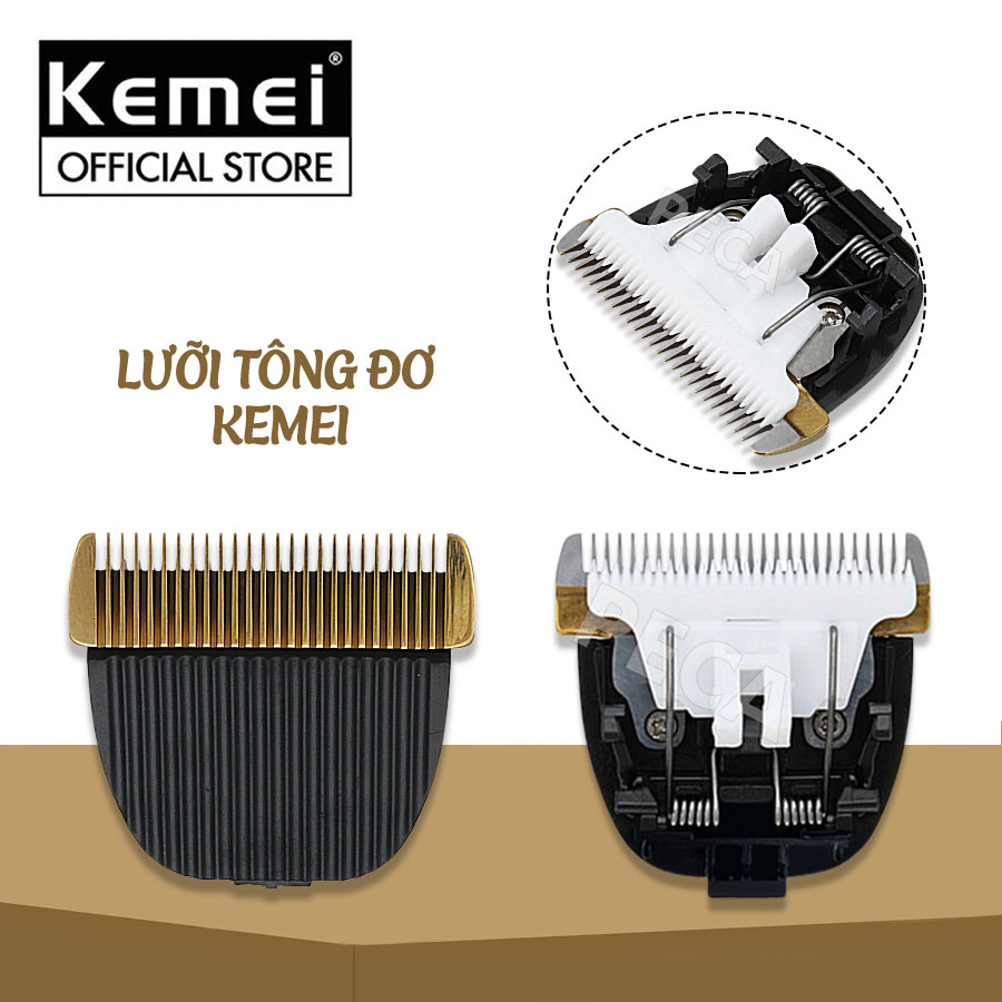 Bộ lưỡi tông đơ cắt tóc thay thế cho các dòng tông đơ Kemei KM-27C và Kemei KM-1086