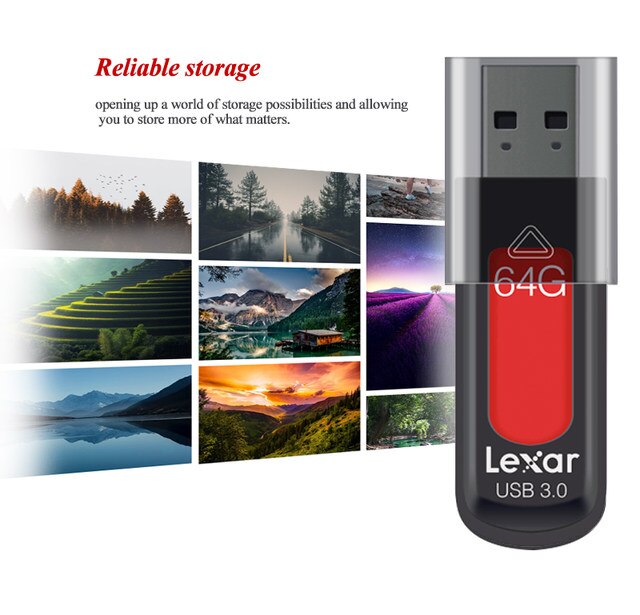 USB 3.0 Lexar JumpDrive S57 32GB / 64GB / 128GB - Hàng Chính Hãng