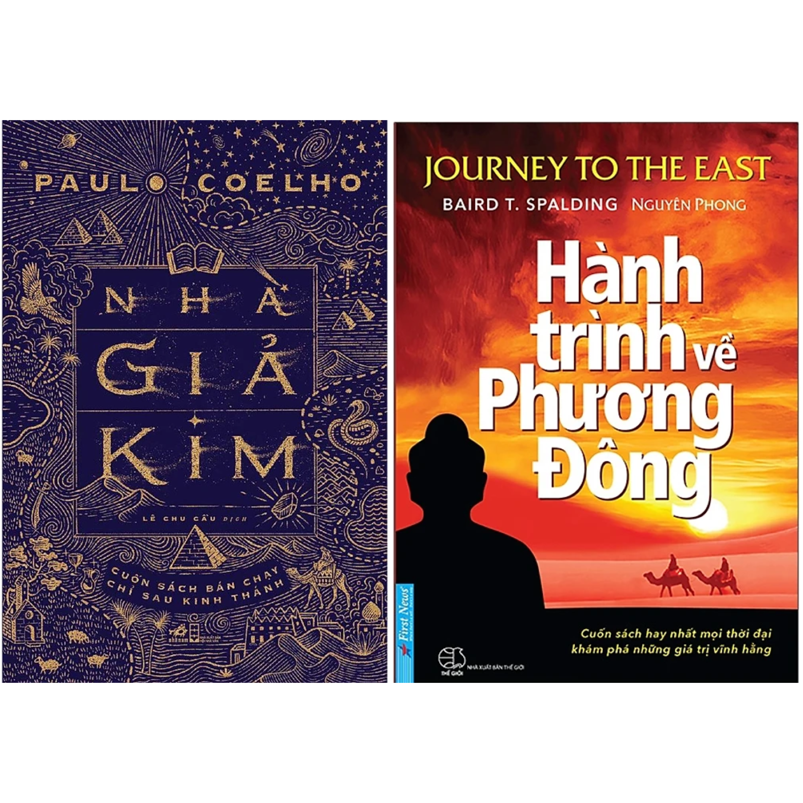 Combo 2Q Sách Hay Nhất Mọi Thời Đại: Nhà Giả Kim + Hành Trình Về Phương Đông