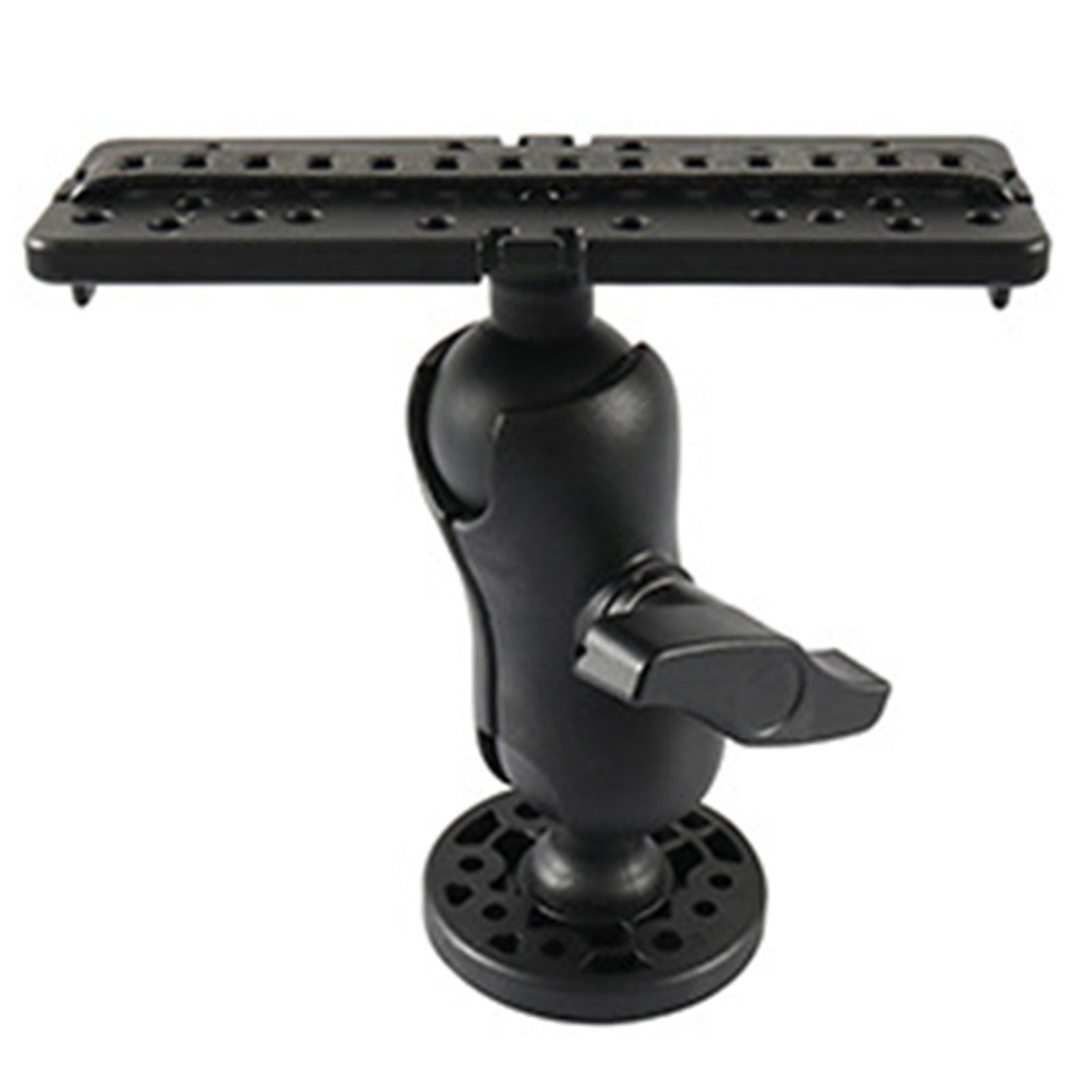 Fish Finder Mount Base 360° Rotating Adjustable Fish Finder Rack Mounting Bracket for Boat Canoe Kayak