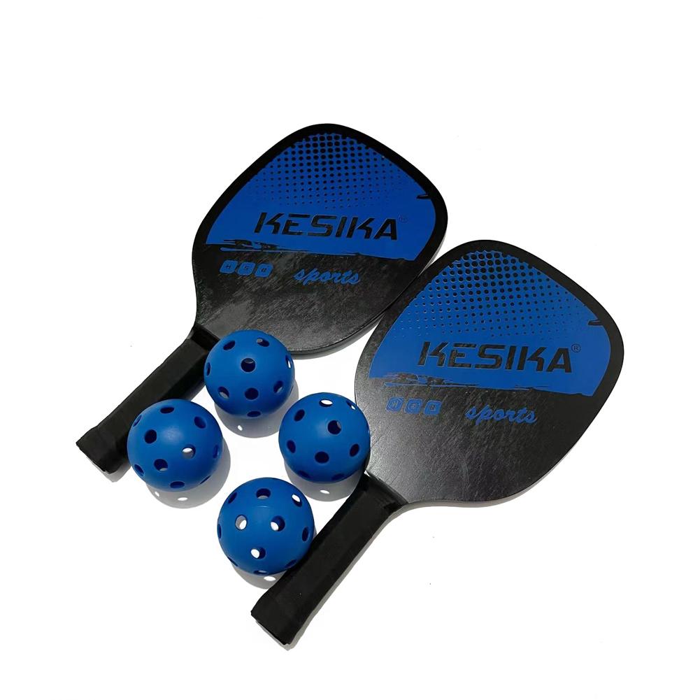 Pickleball Paddle Set Pickleball Rackets Ball Set 2 Rackets & 4 Pickleball Balls with Carrying Bag for Men Women