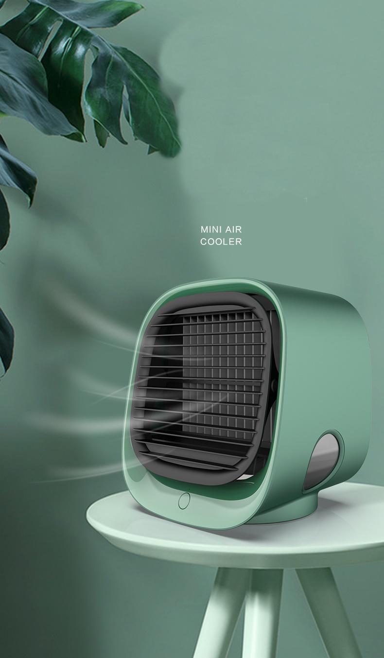 Quạt điều hòa làm mát bằng hơi nước kiêm đèn ngủ Mini Air Cooler