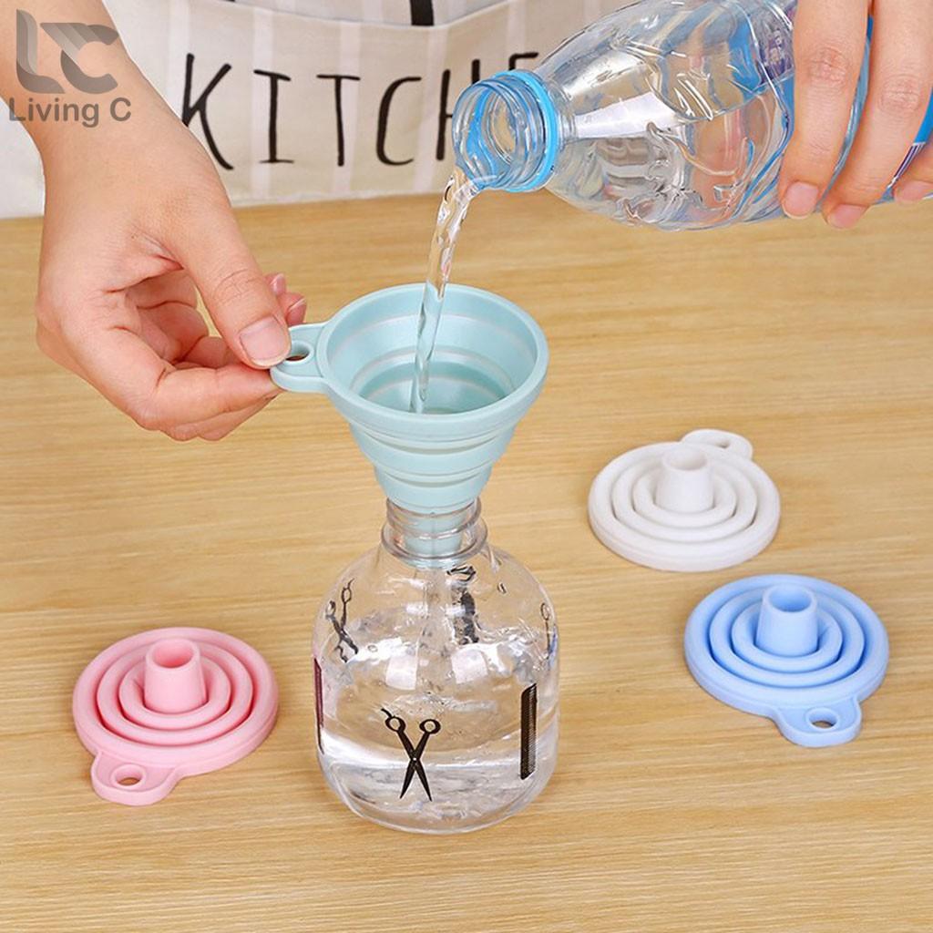 Phễu Silicon chịu nhiệt chống ám mùi gấp gọn tiện lợi Living C _P19