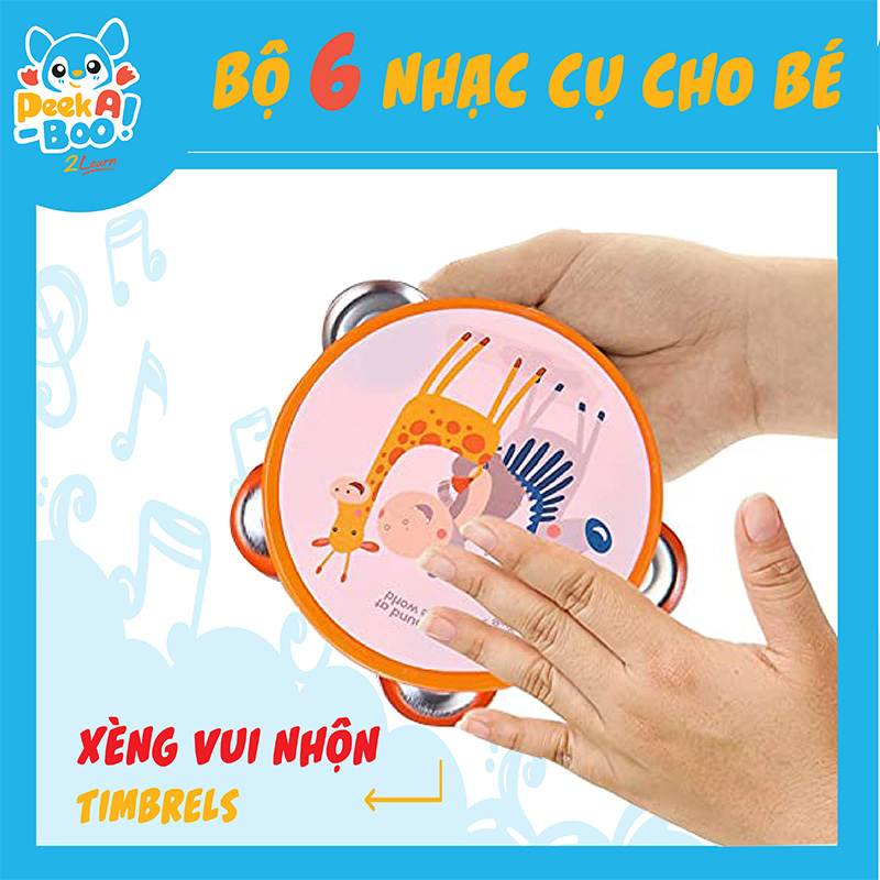 Đồ Chơi Peek A Boo Bộ  6 Nhạc Cụ Cho Bé PAB015