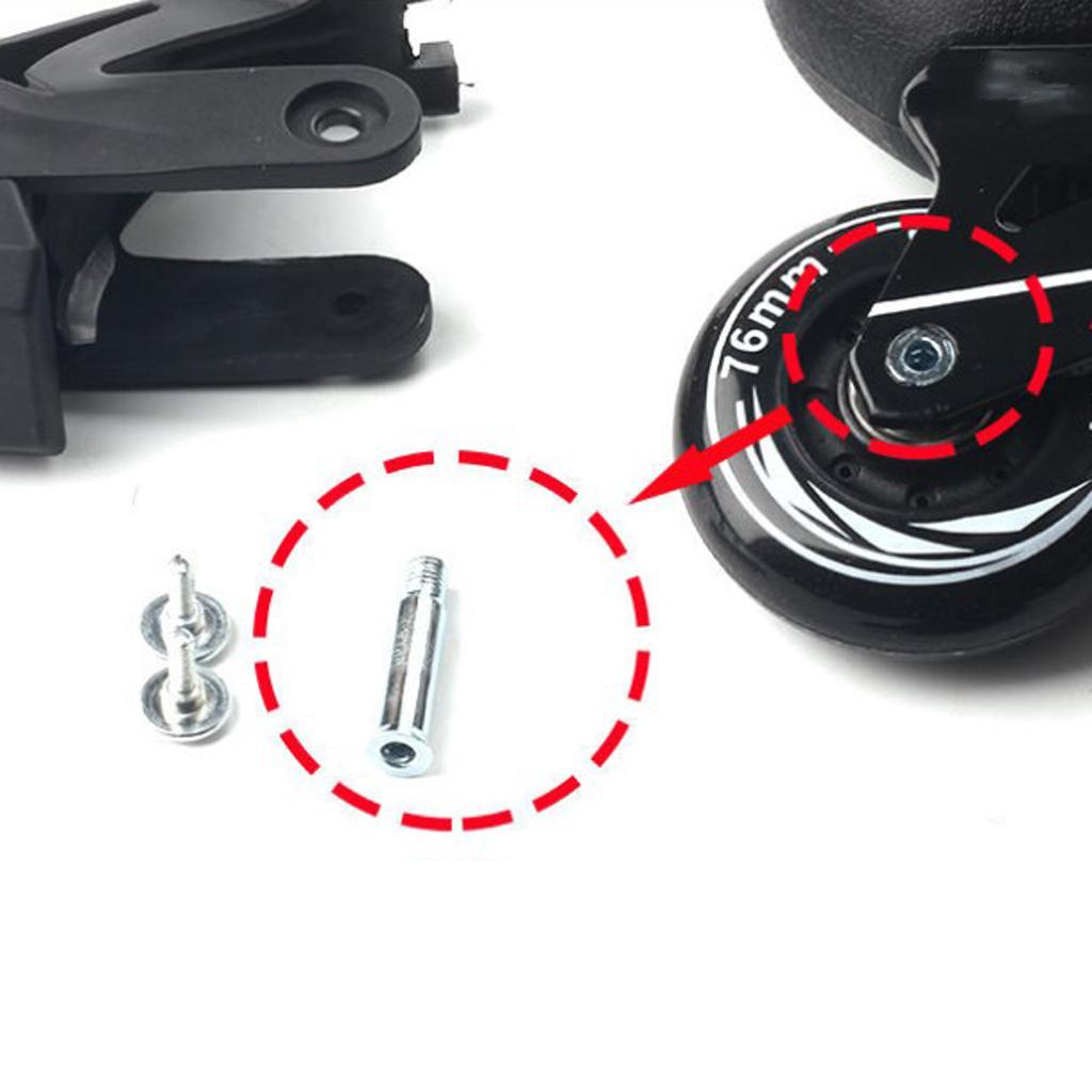 4pcs Rubber Non-Slip Roller Skate Brakes Block Pad Skating Safe Brake Pad