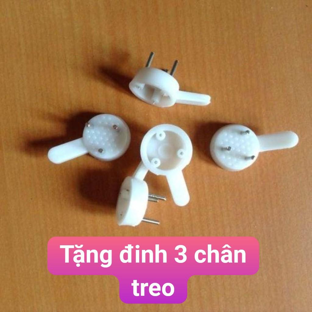 Tranh canvas hoa trắng treo phòng ngủ siêu xinh, tặng kèm đinh ba chân decor không gian nhẹ nhàng sang trọng