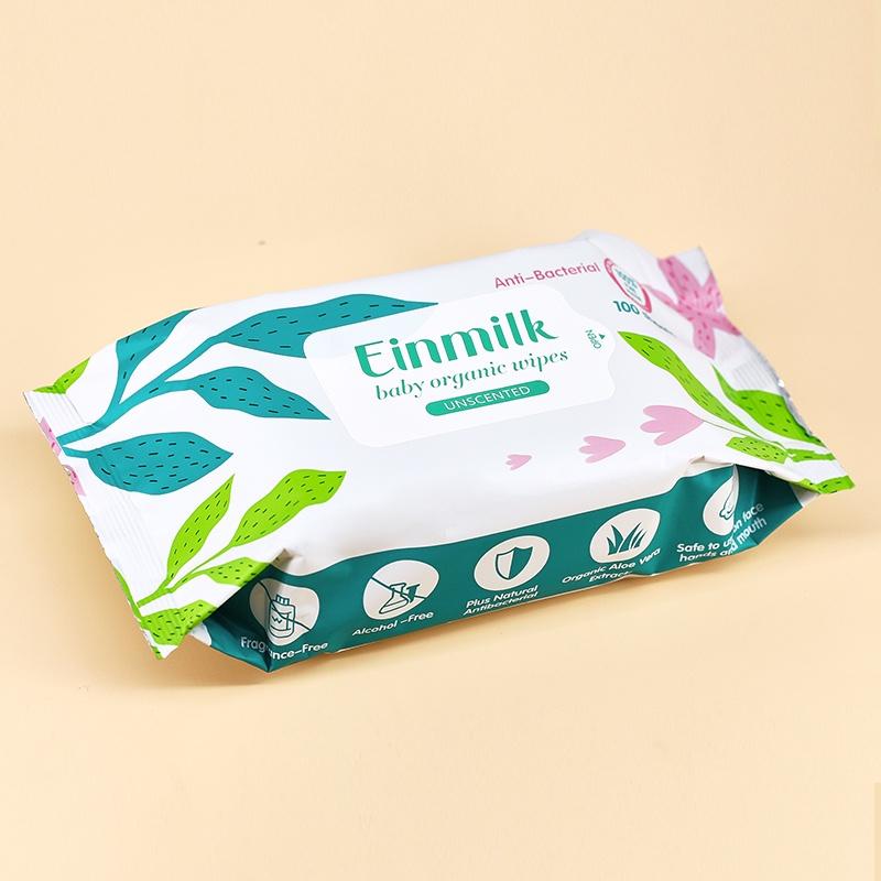 [Einmilk.ân ninh] Khăn ướt dành cho bé đến từ singapre (không mùi,không màu ) 100 tờ 1 gói WW4001