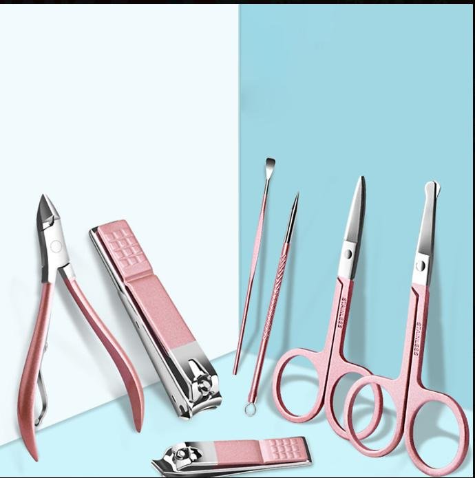 DỤNG CỤ LÀM NAIL - BỘ CẮT TỈA MÓNG TAY, CHÂN 18 MÓN GỒM BẤM MÓNG, KÌM CẮT, KÉO, NHÍP, NGOÁY TAI,... BẰNG THÉP KHÔNG GỈ