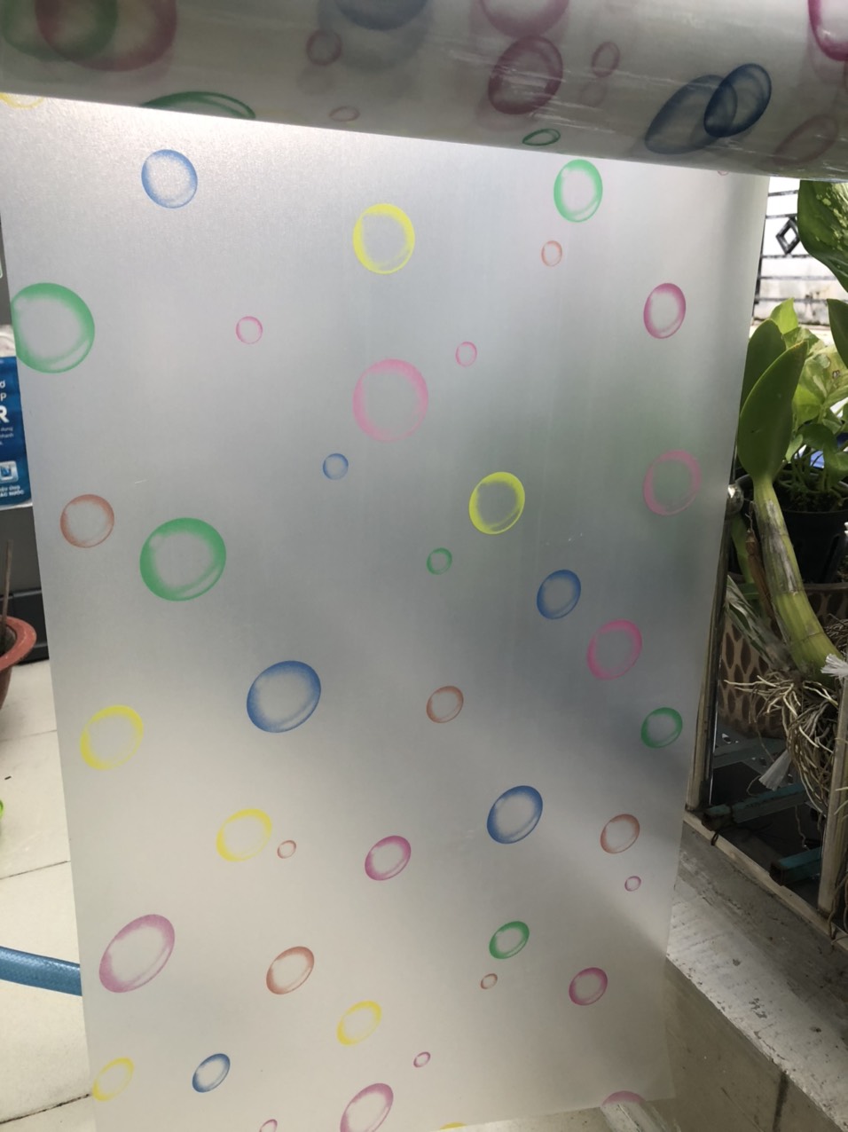 Combo 5m Decal Giấy Dán Kính mẫu Bong Bóng