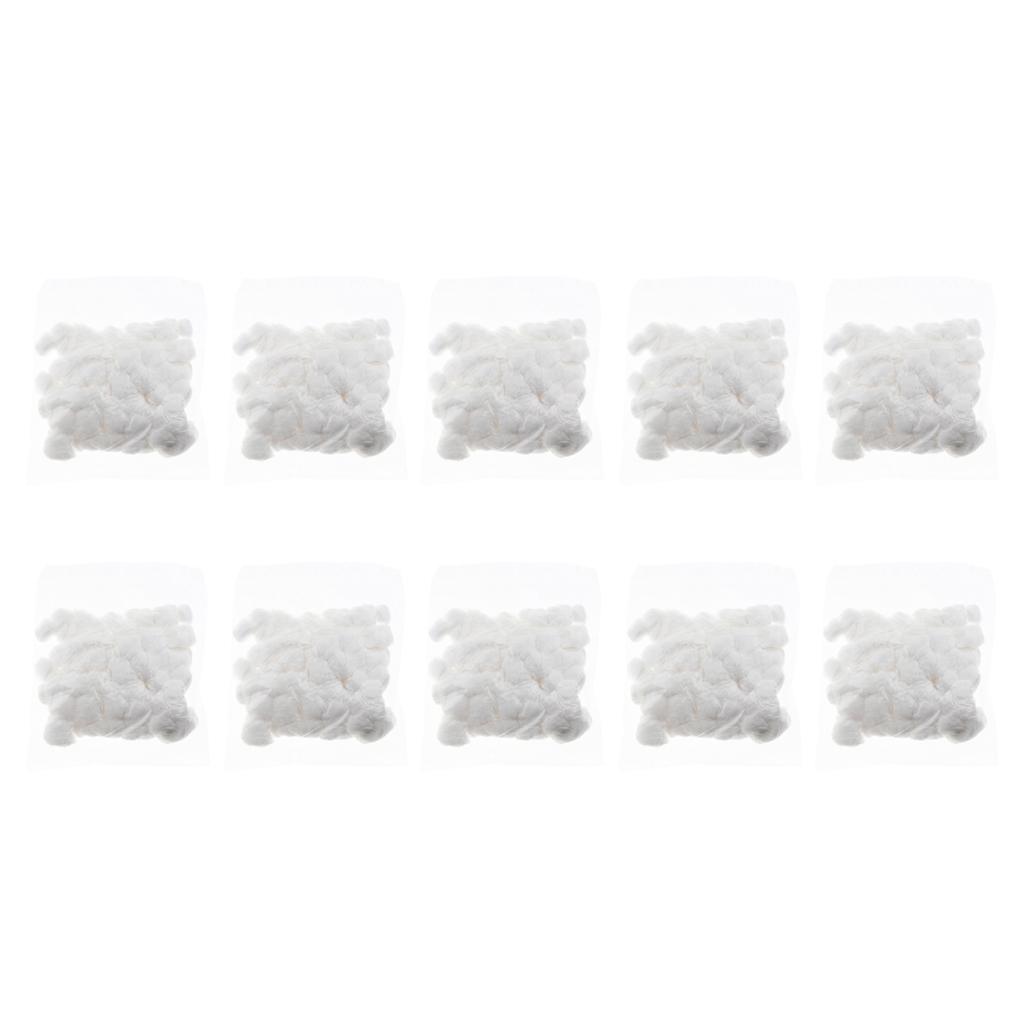 10 pack Cute Cartoon Small Cotton Balls for Hamster Guinea Pig Hamster white