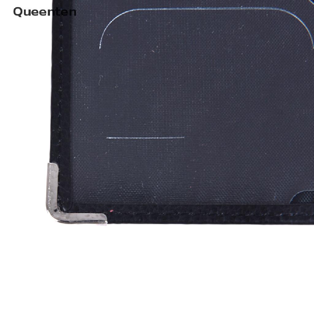 Queenten Casual PU Leather Passport Covers Travel ID Card Passport Holder Wallet Case QT