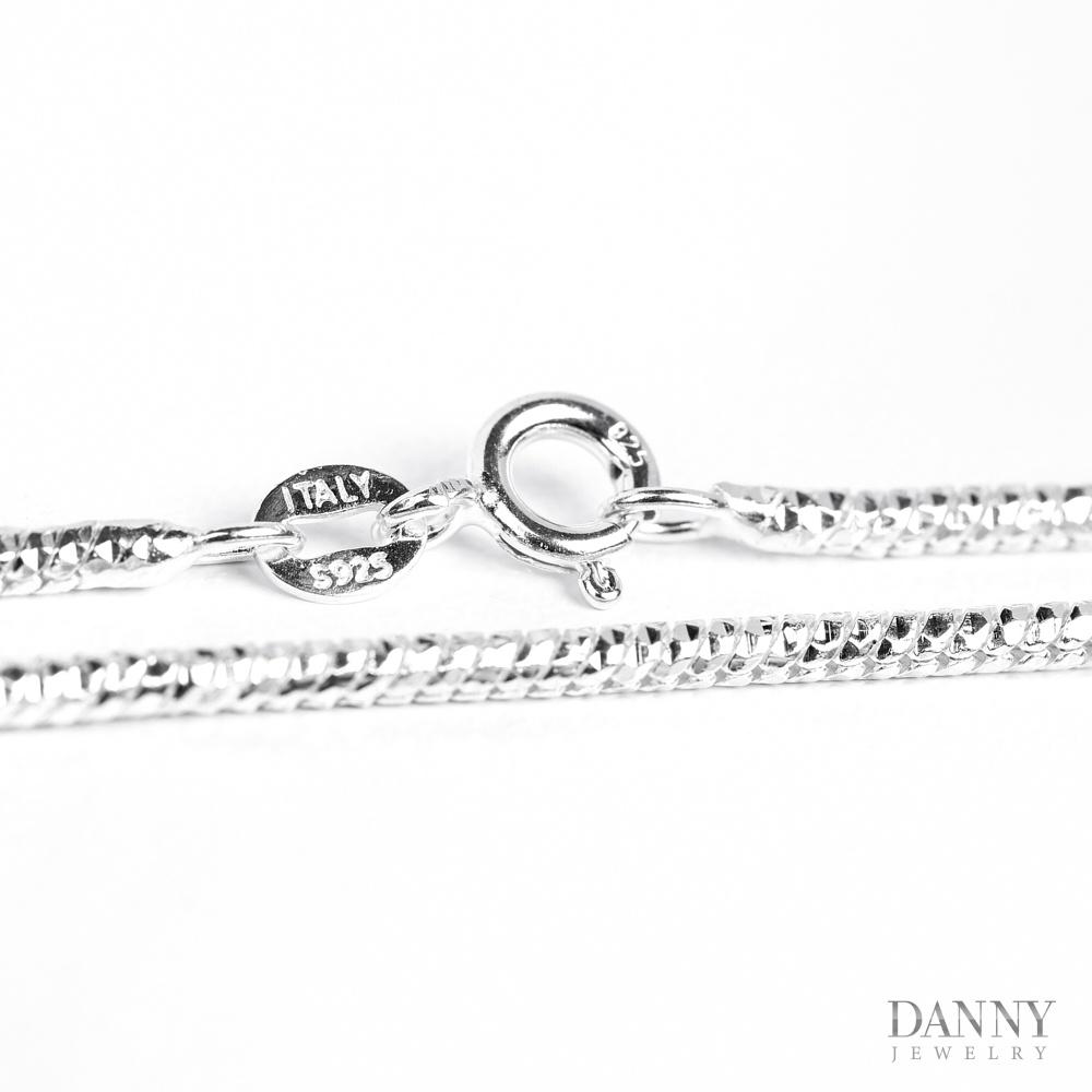 Dây Chuyền Nữ Danny Jewelry Bạc 925 Xi Bạch Kim