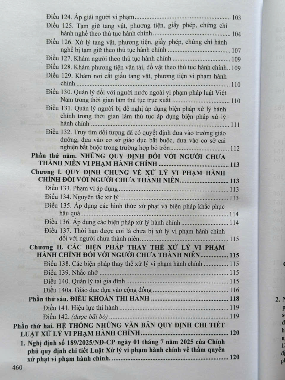 Luật Xử Lý Vi Phạm Hành Chính sửa đổi, bổ sung năm 2025 – Các Văn Bản Quy Định Chi Tiết và Biện Pháp Thi Hành (V2610T)