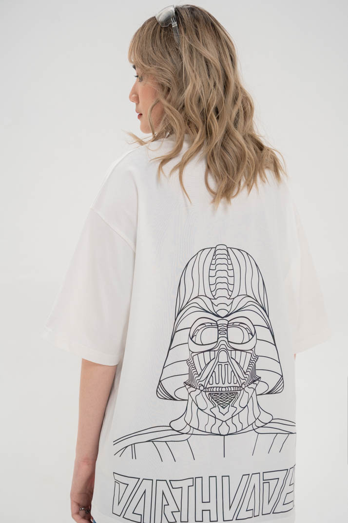 Áo Thun Unisex BOO Dáng Rộng Cotton Cao Cấp In Graphic  Darth Vader Logo StarWars BZL