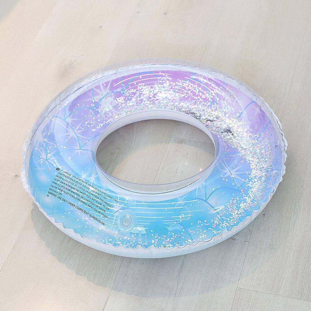 New Sequins Star Vòng bơi bơm hơi Vòng cao su PVC Vòng bơi dành cho người lớn Hồ bơi nổi Đồ chơi bên bãi biển mùa hè