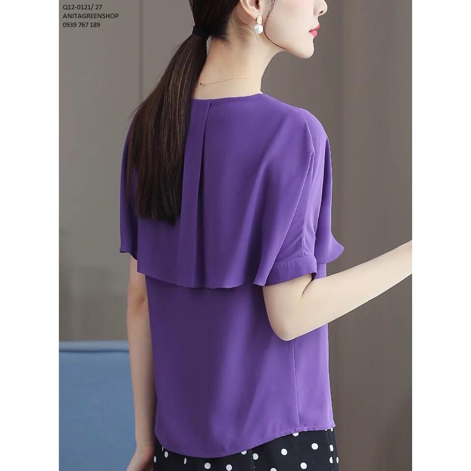Áo kiểu màu tím Q12-0121
