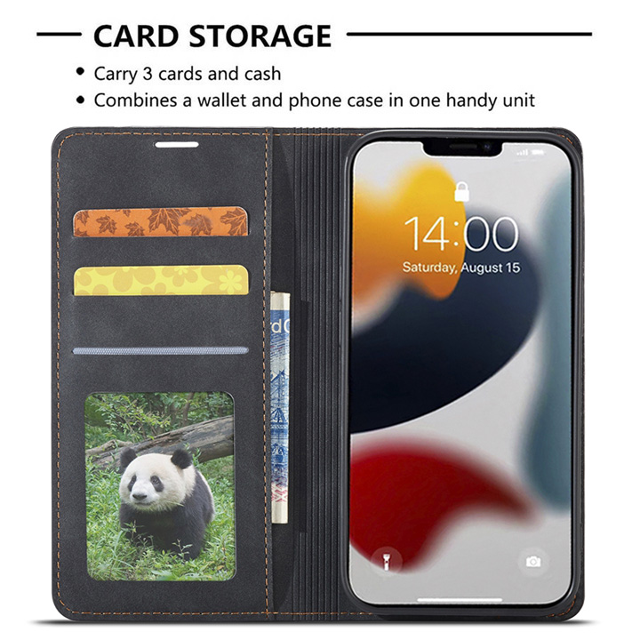 Bao Da Dạng Ví Dành Cho iPhone 13 , 13 Pro Max , 13 Pro Chính Hãng Forwenw Chất Liệu Da PU Cao Cấp, Có Ngăn Đựng Thẻ Và Tiền - Hàng Chính Hãng